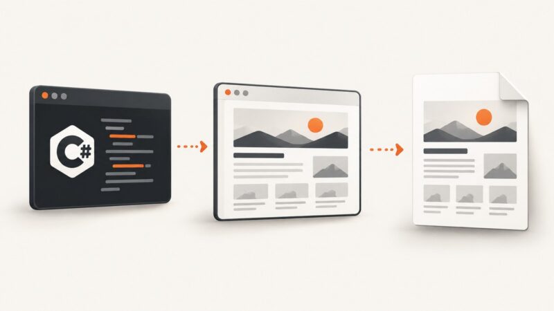 How to Convert a Web Page to PDF in C#