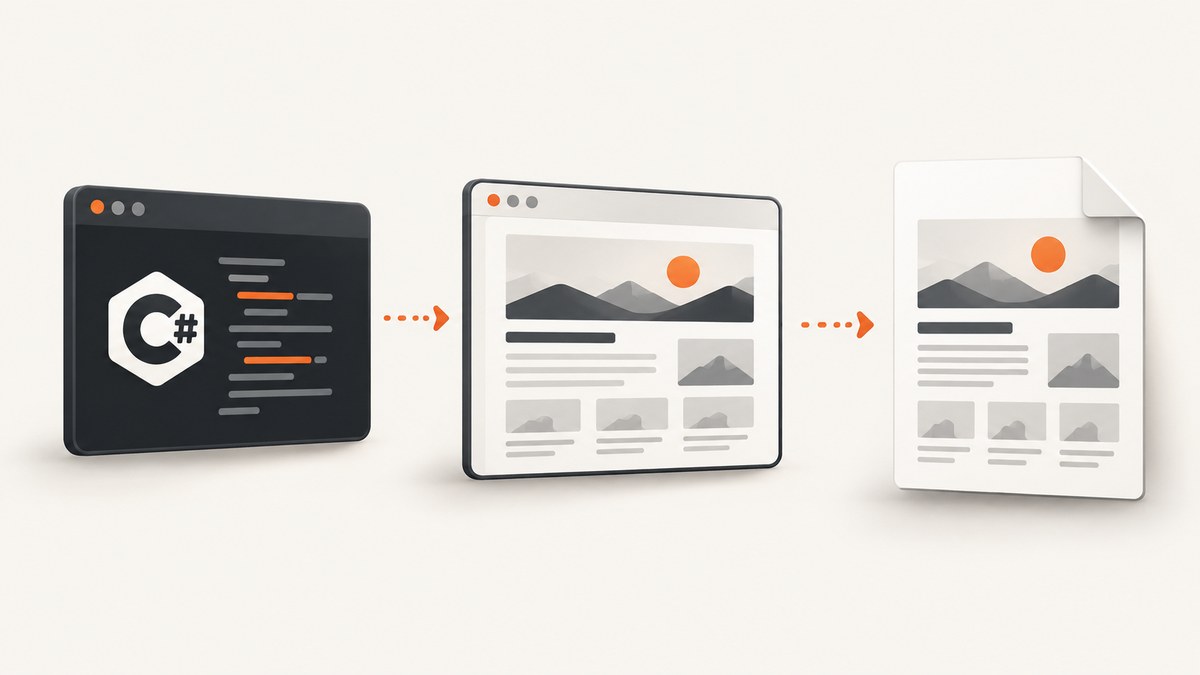 How to Convert a Web Page to PDF in C#