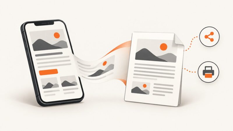How to Convert a Webpage to PDF in Chrome on iPhone