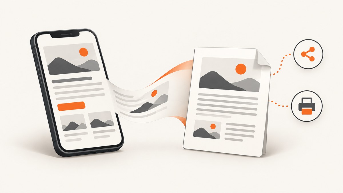 How to Convert a Webpage to PDF in Chrome on iPhone