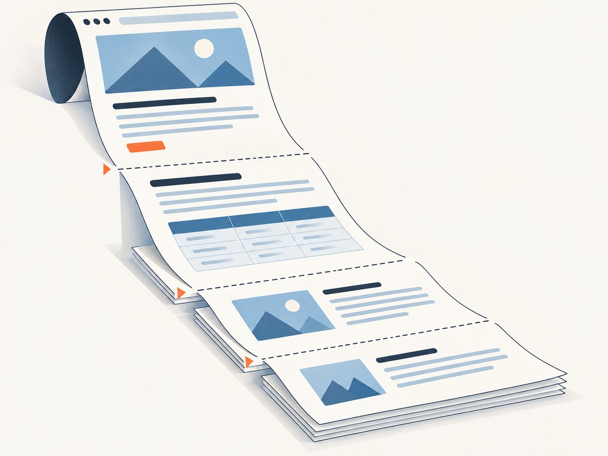 Print CSS shapes pagination and helps keep important content together across PDF pages.