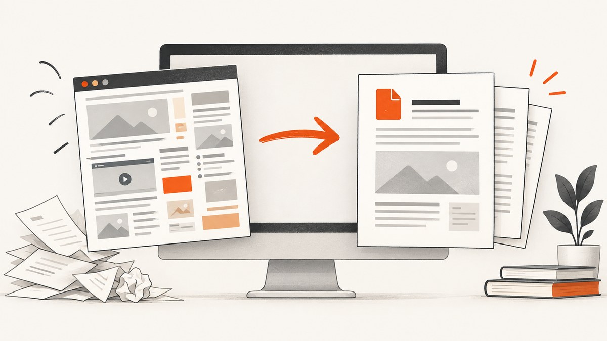 How to Convert a Webpage to a Readable PDF