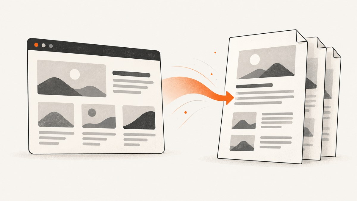 How to Convert Webpage Text to PDF