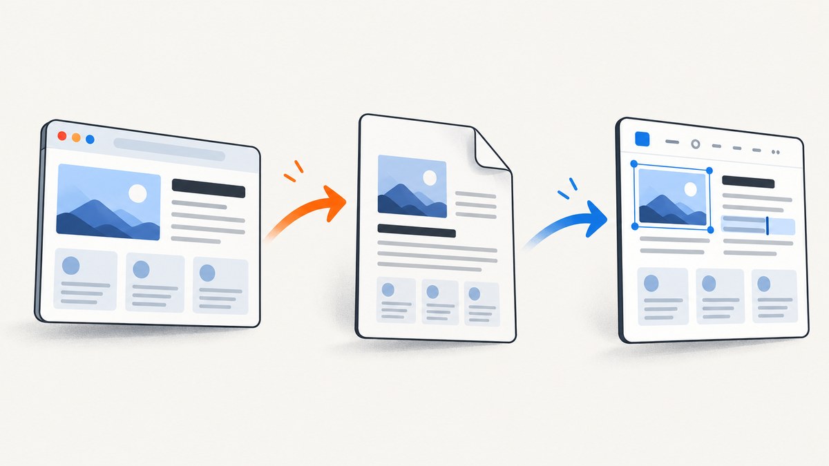 How to Convert a Webpage to an Editable PDF