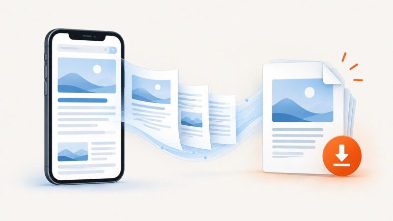 How to Convert a Webpage to PDF on iPhone