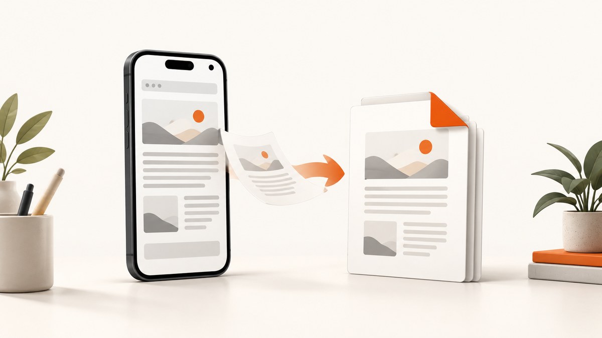 How to Convert a Webpage to PDF on Your Phone
