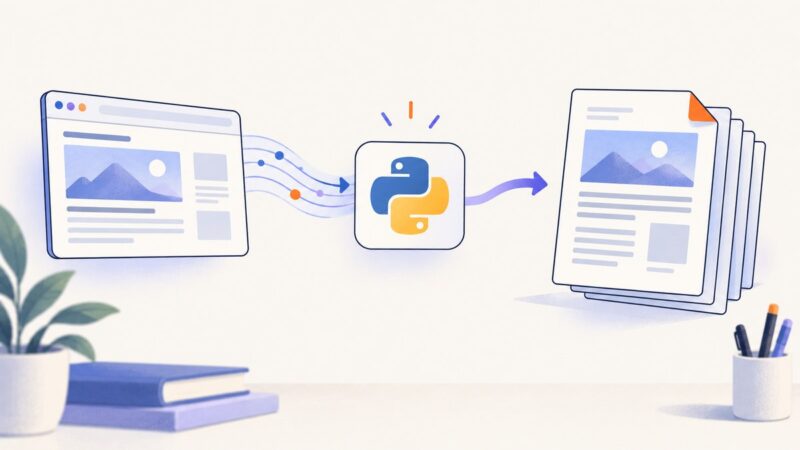 How to Convert a Webpage URL to PDF in Python
