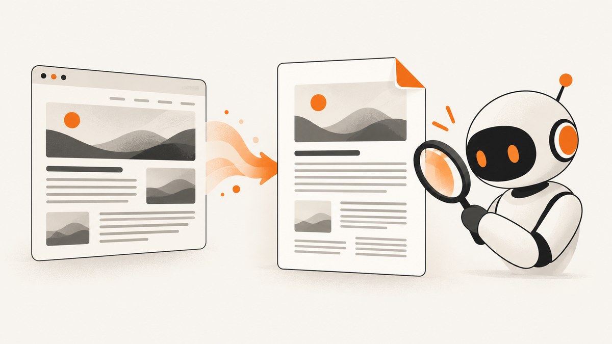 How to Convert a Website to PDF With AI