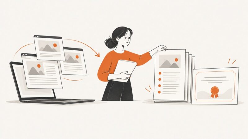 How to Create Course Materials and Certification PDFs from Web Pages