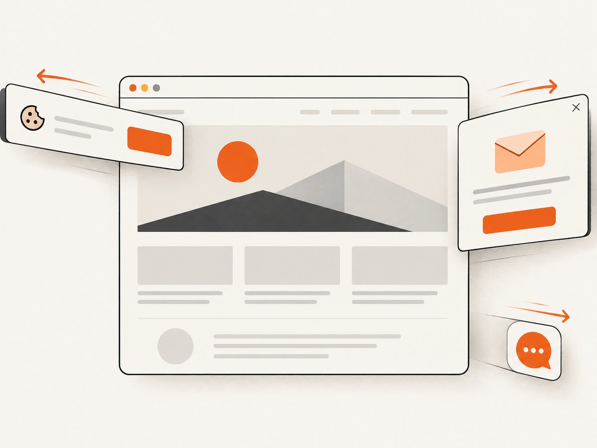 ScreenshotNeo removes supported consent banners, newsletter popups, and chat widgets before capturing a page.