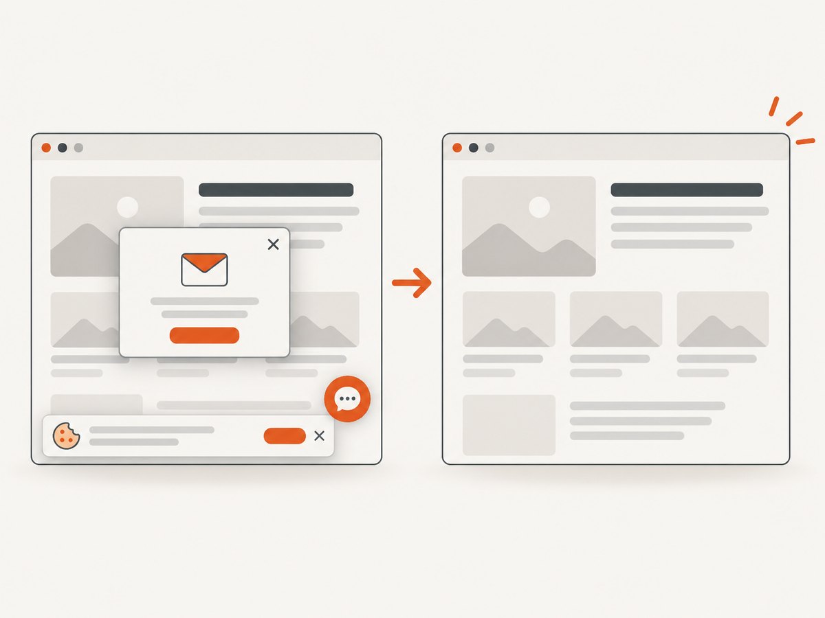 A clean capture removes common overlays before producing a webpage thumbnail.