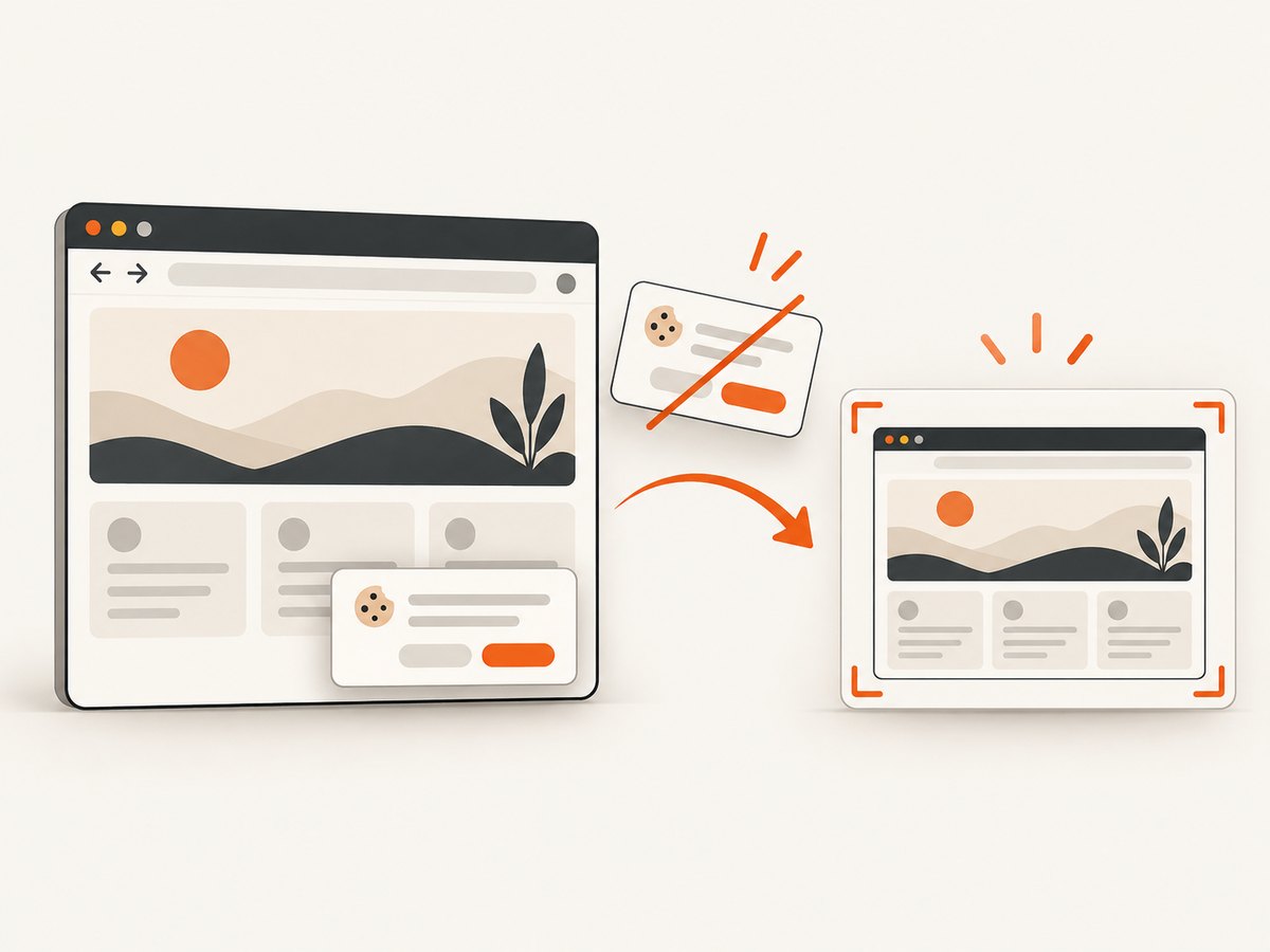 A screenshot check can reveal broken navigation or styling after deployment.