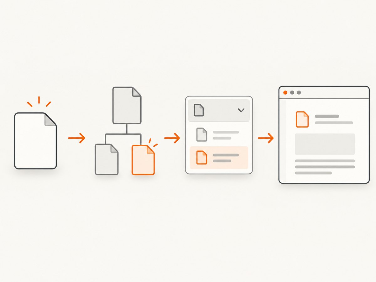 A subpage combines page content, hierarchy, navigation placement, and a verified live URL.