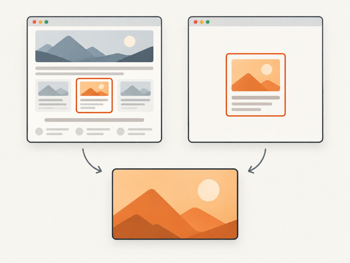 Choose a full-page or element capture before fitting the result to the thumbnail frame.