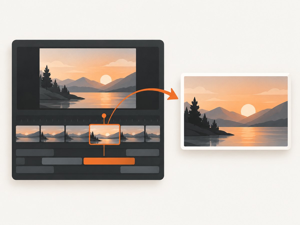 Select a representative frame, then refine it as a separate image before upload.