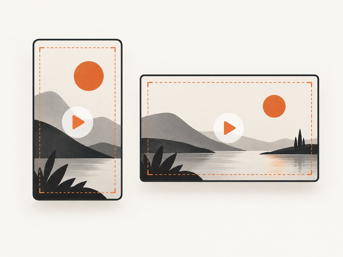 Standard videos use 16:9 while Shorts use 9:16, so design the canvas for the destination.