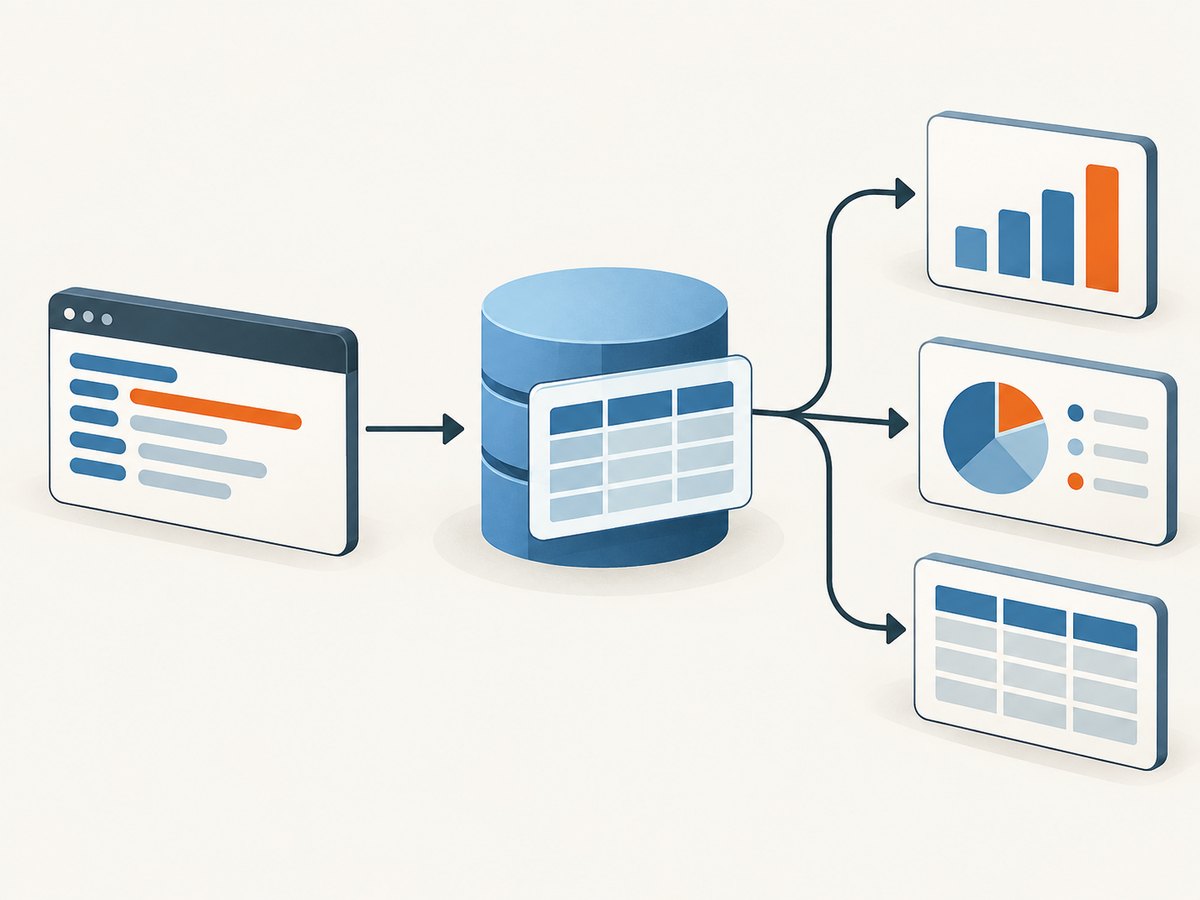 A view gives a reusable name to a SELECT query and can be queried like a table.