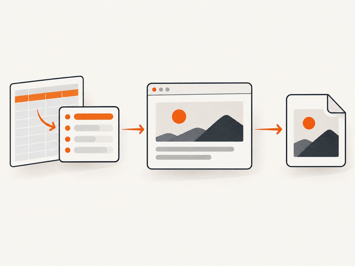 Each CSV record follows the same parse, wait, and capture pipeline.