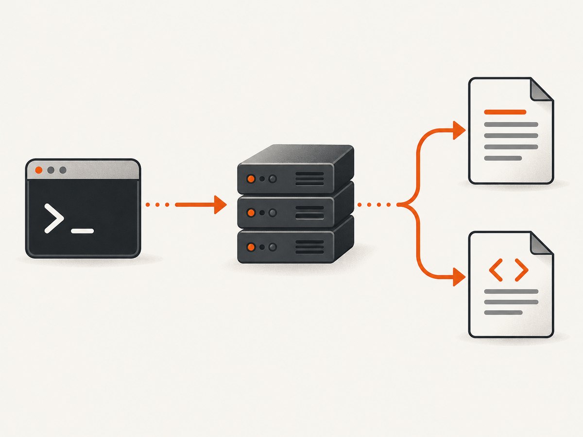 A cURL transfer can save the response body and headers separately.