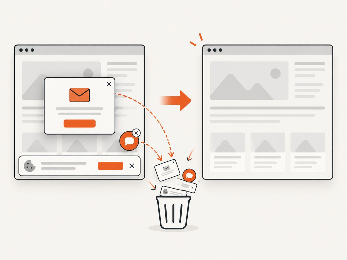 A browser screenshot workflow may need explicit cleanup before the final image.