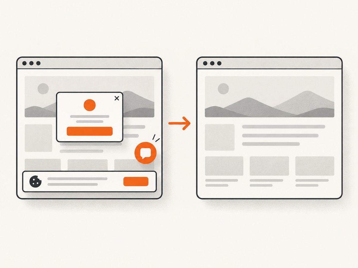 A capture service can remove common overlays before producing the final image.