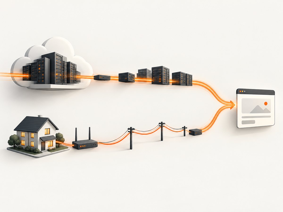 The proxy’s network origin changes how a target classifies the request.