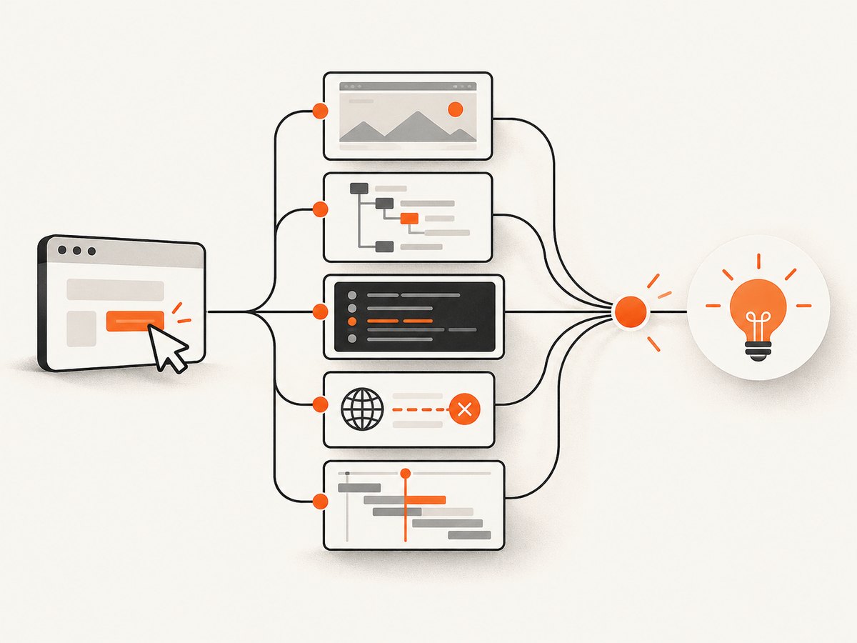 Capture a screenshot, page state, console, network failures, and trace around the failed action.