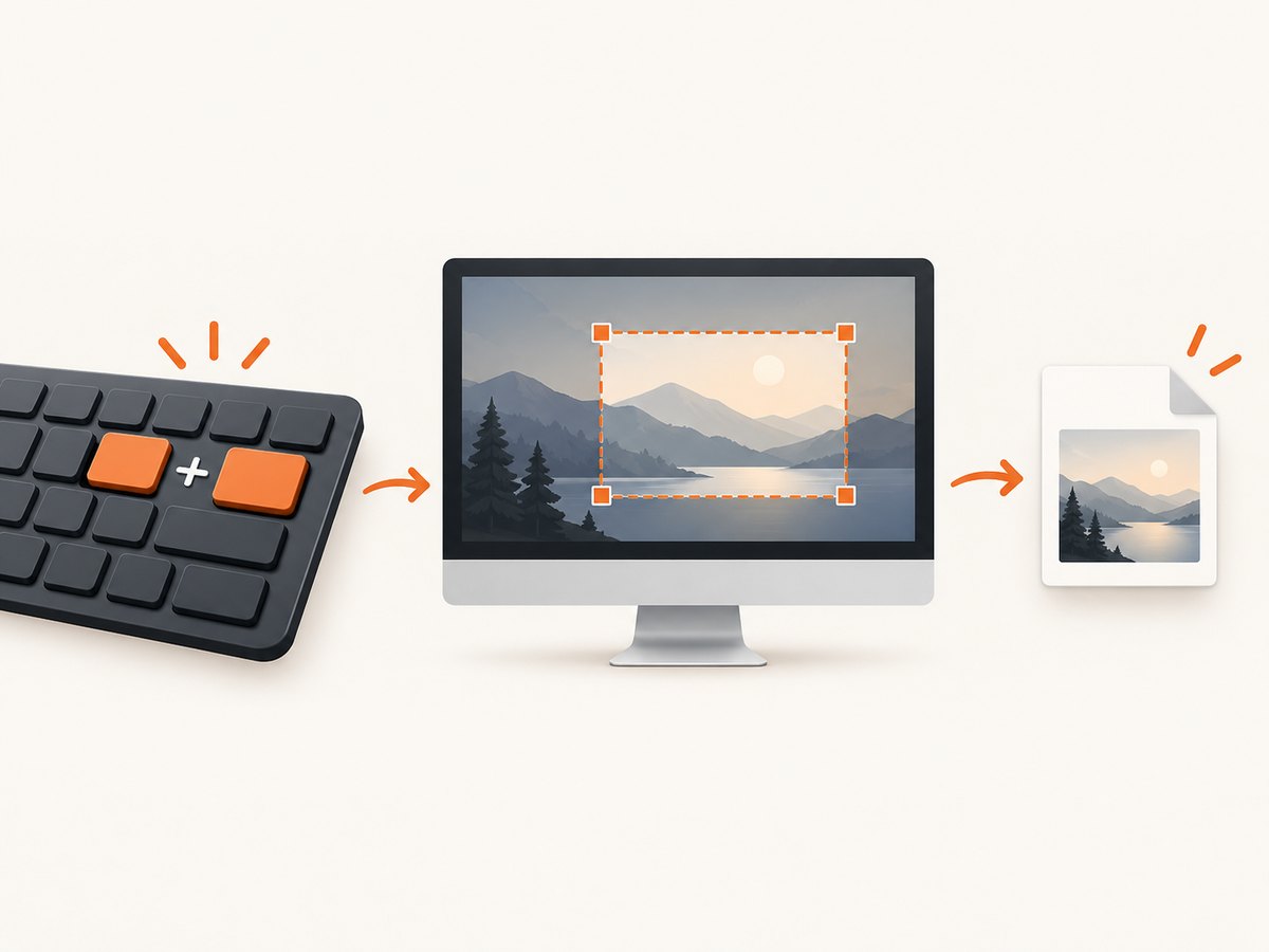 A shortcut can target the whole screen, a window or a selected region.