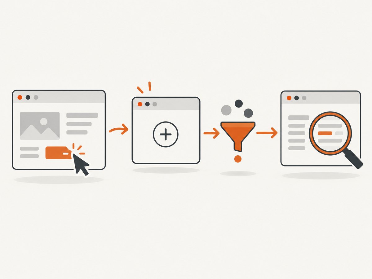 The targetcreated event identifies a new target before the automation filters and inspects the popup.