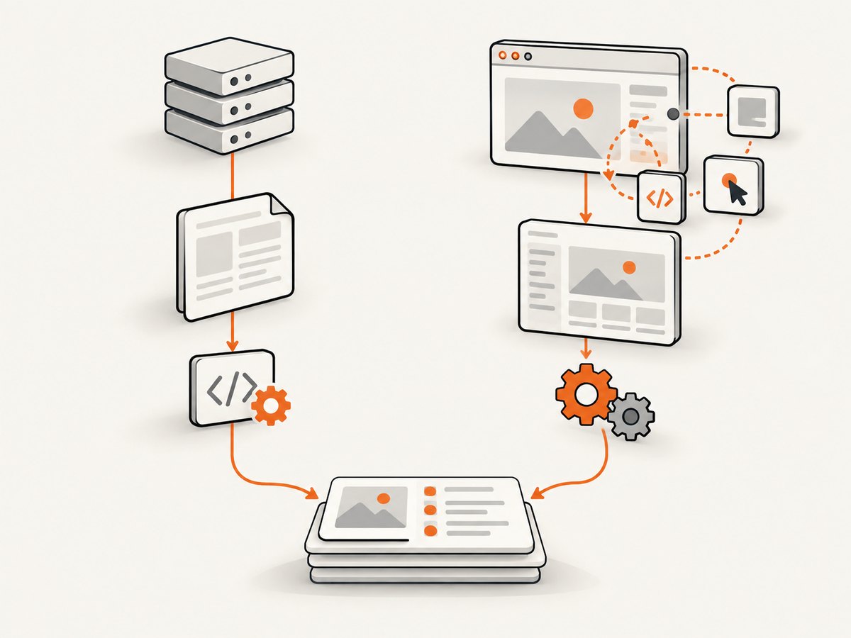 Choose a direct request when the response is enough; use browser automation when the page depends on execution or interaction.