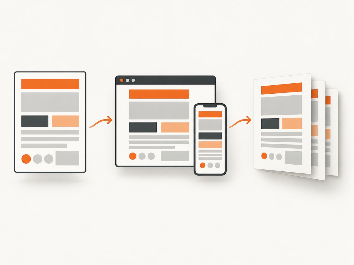 HTML is laid out by the browser; PDF records a page-oriented result.
