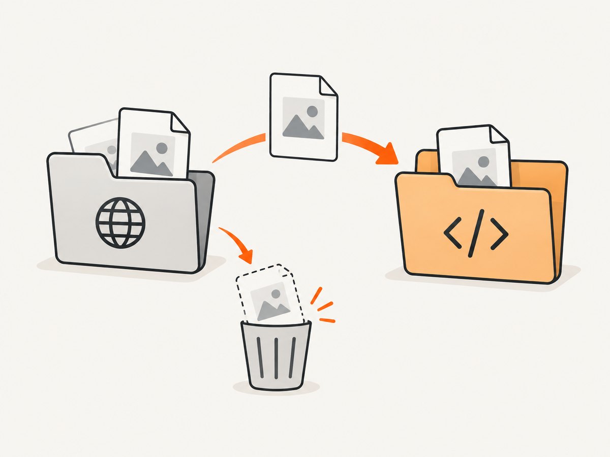 Save the file before closing its browser context because temporary downloads are deleted on close.