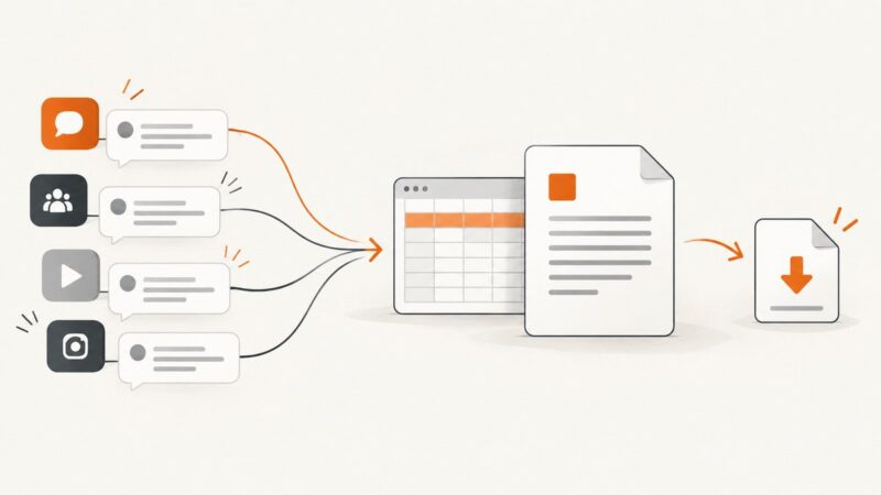 How to Download Social Media Comments into a Google Doc