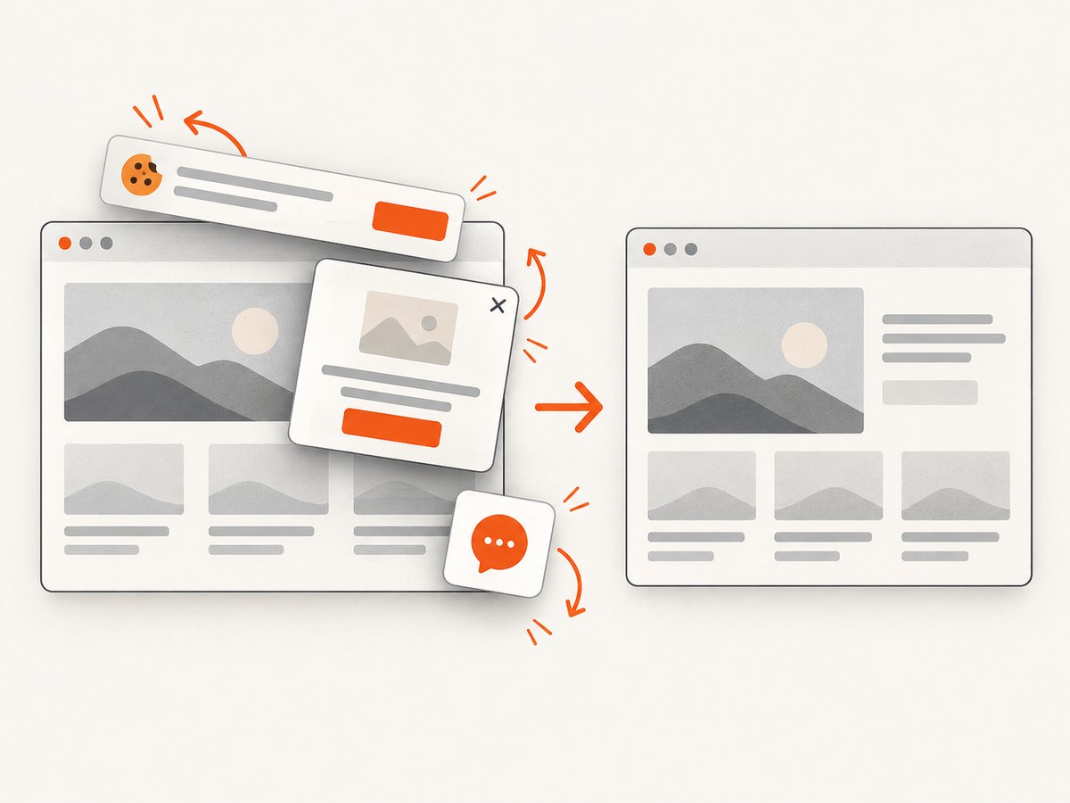 Rendered capture can preserve the page state after transient overlays are removed.