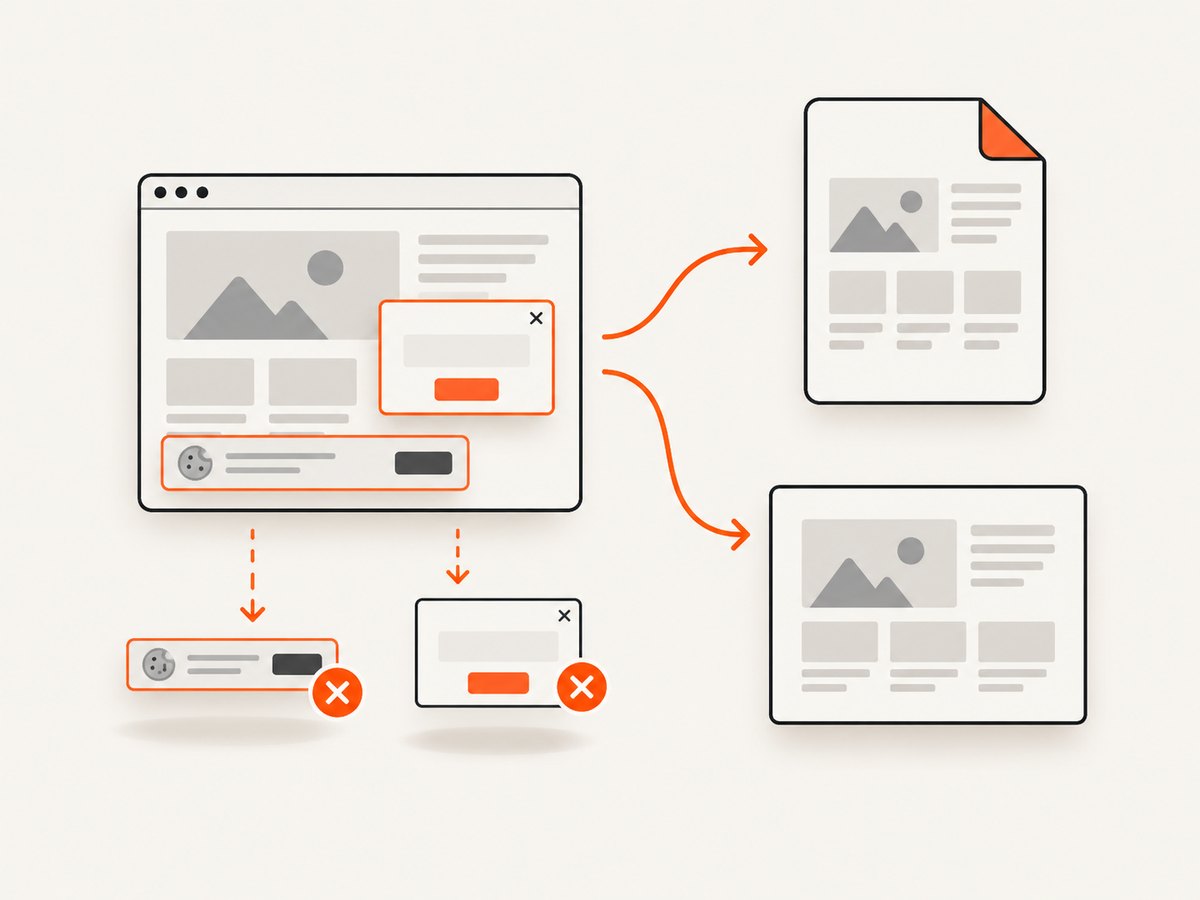 A PDF and a screenshot preserve a page view, while live site behavior still depends on the server.