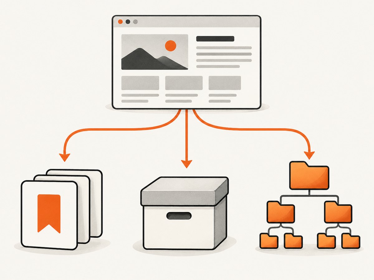 Choose Reading List, Web Archive, or Wget based on how much of the site you need offline.