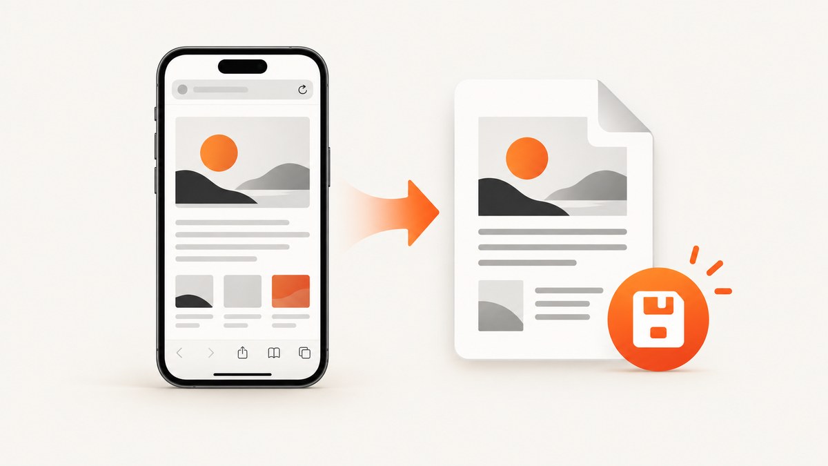 How to Download a Website as a PDF on iPhone