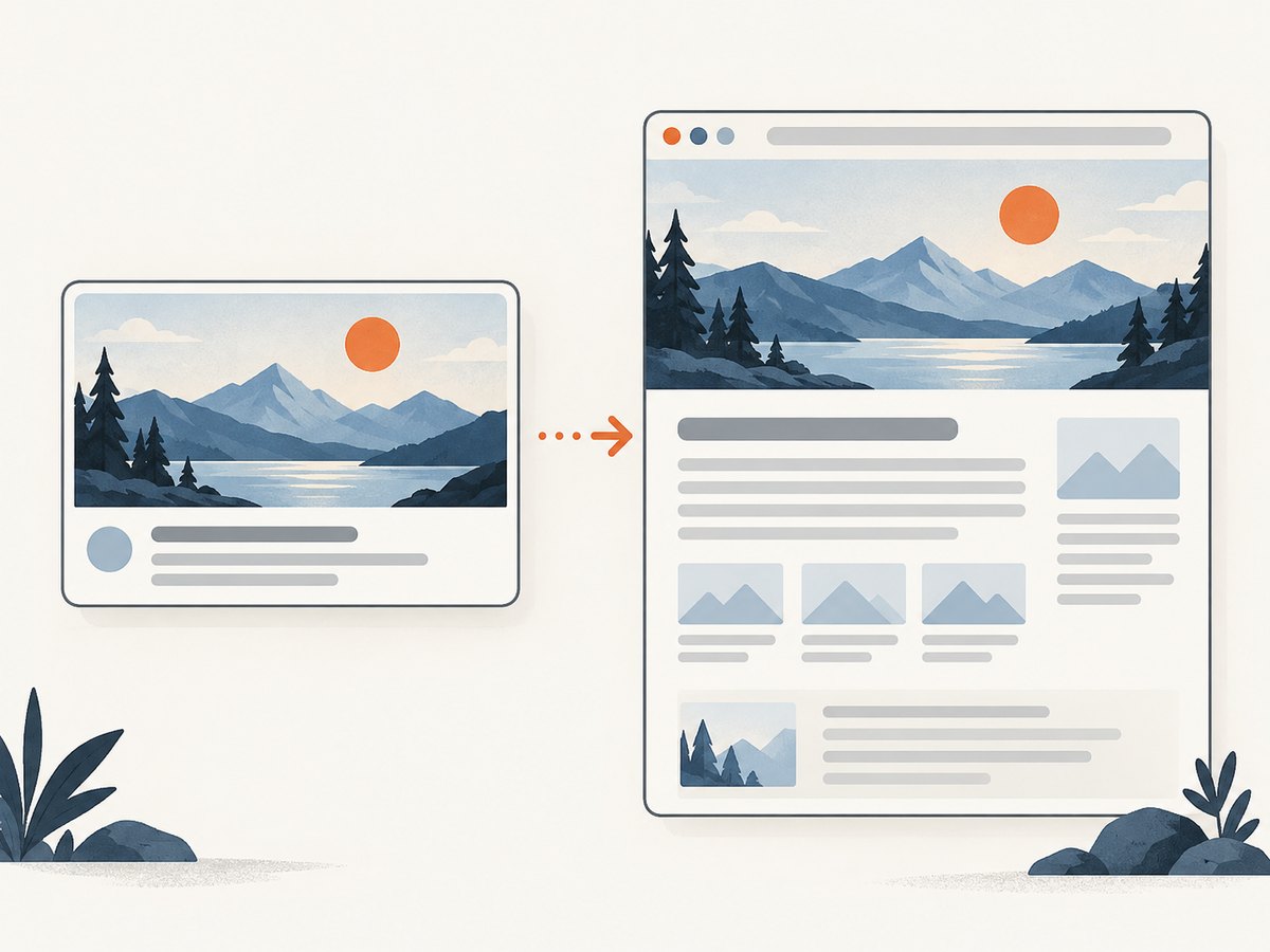 An Open Graph image is the page’s chosen share asset; a screenshot is a new capture of rendered content.