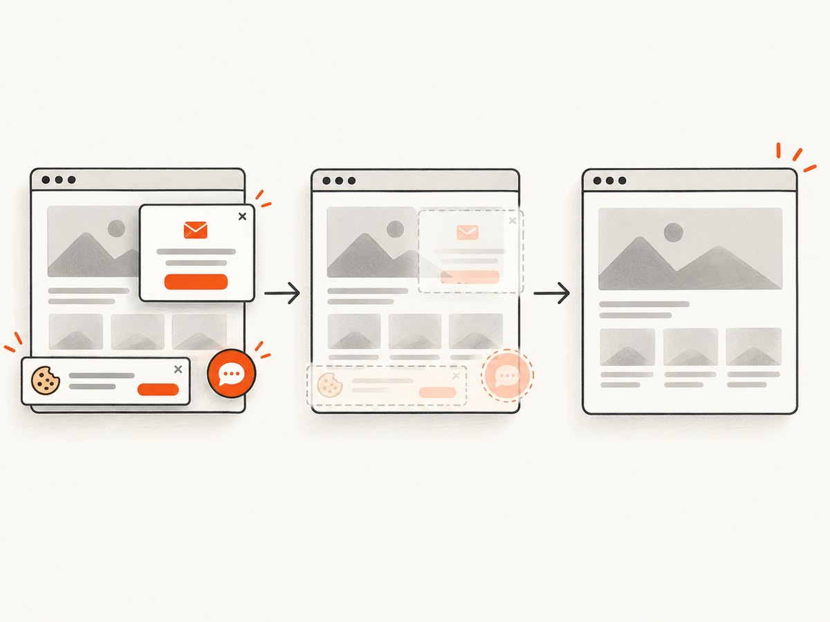 A capture service can remove common overlays before rendering the final image.