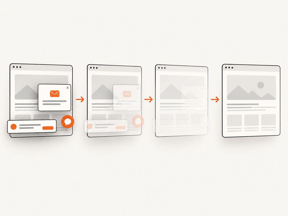 A clean capture flow removes common overlays before returning the page image.