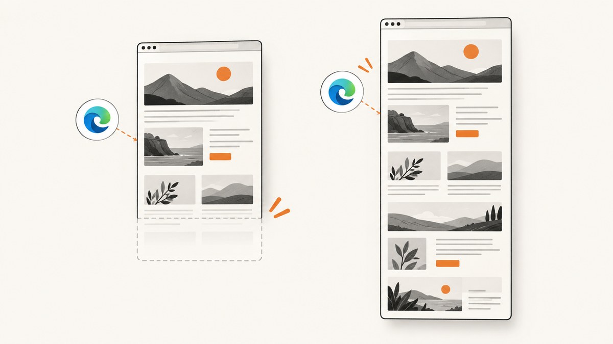Why Microsoft Edge Web Capture Misses Part of a Full Page and How to Fix It