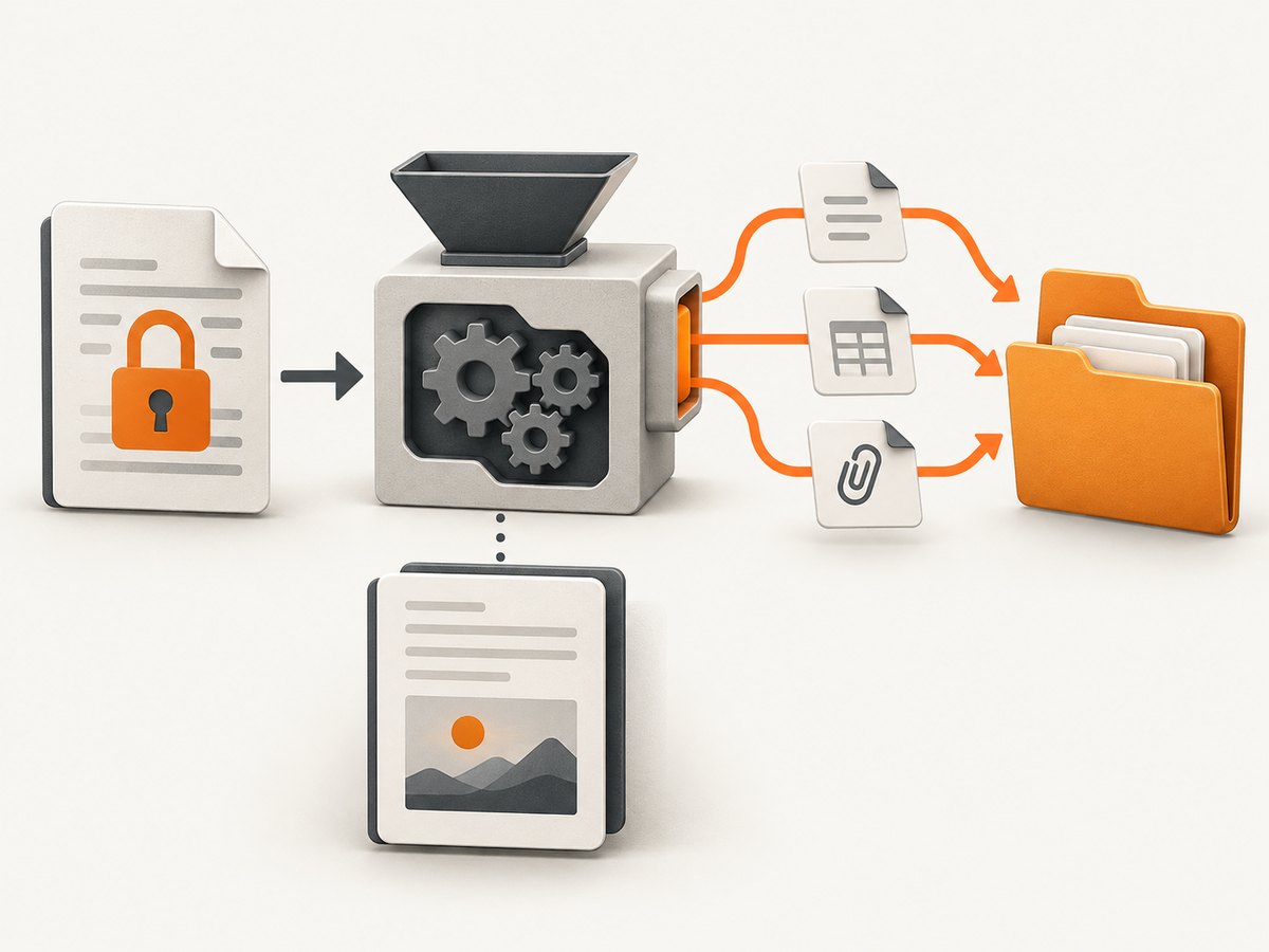 Attachment extraction and image extraction inspect different PDF structures.