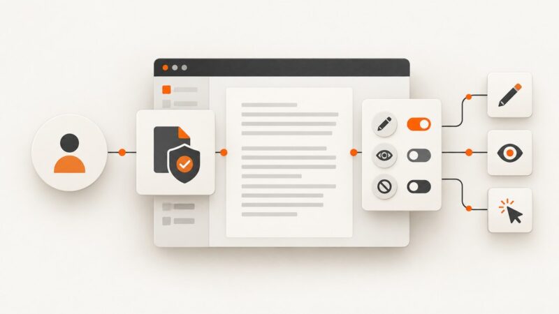 How to Set Permissions for Embedded Editor Users