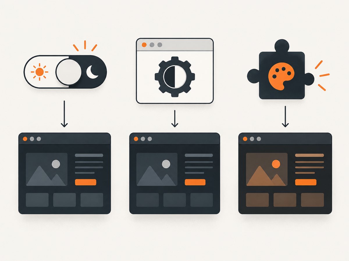 A site theme, browser preference, and extension have different coverage and visual fidelity.