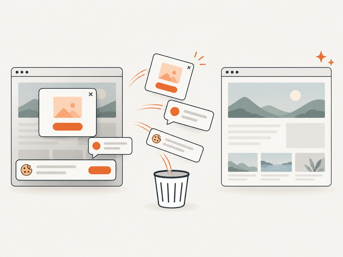 A capture workflow can remove common overlays before saving the dark-mode page.