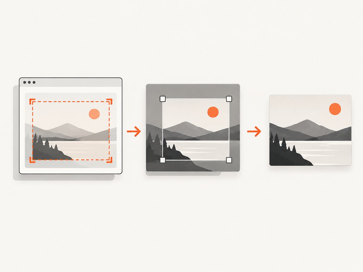 A useful screenshot starts with the capture area and is refined through controlled editing.