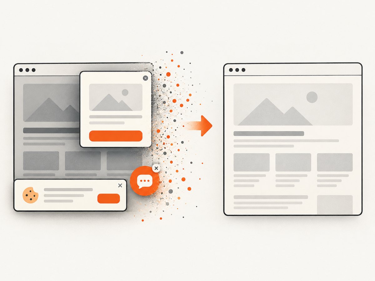 A clean capture removes common overlays before the image is returned.