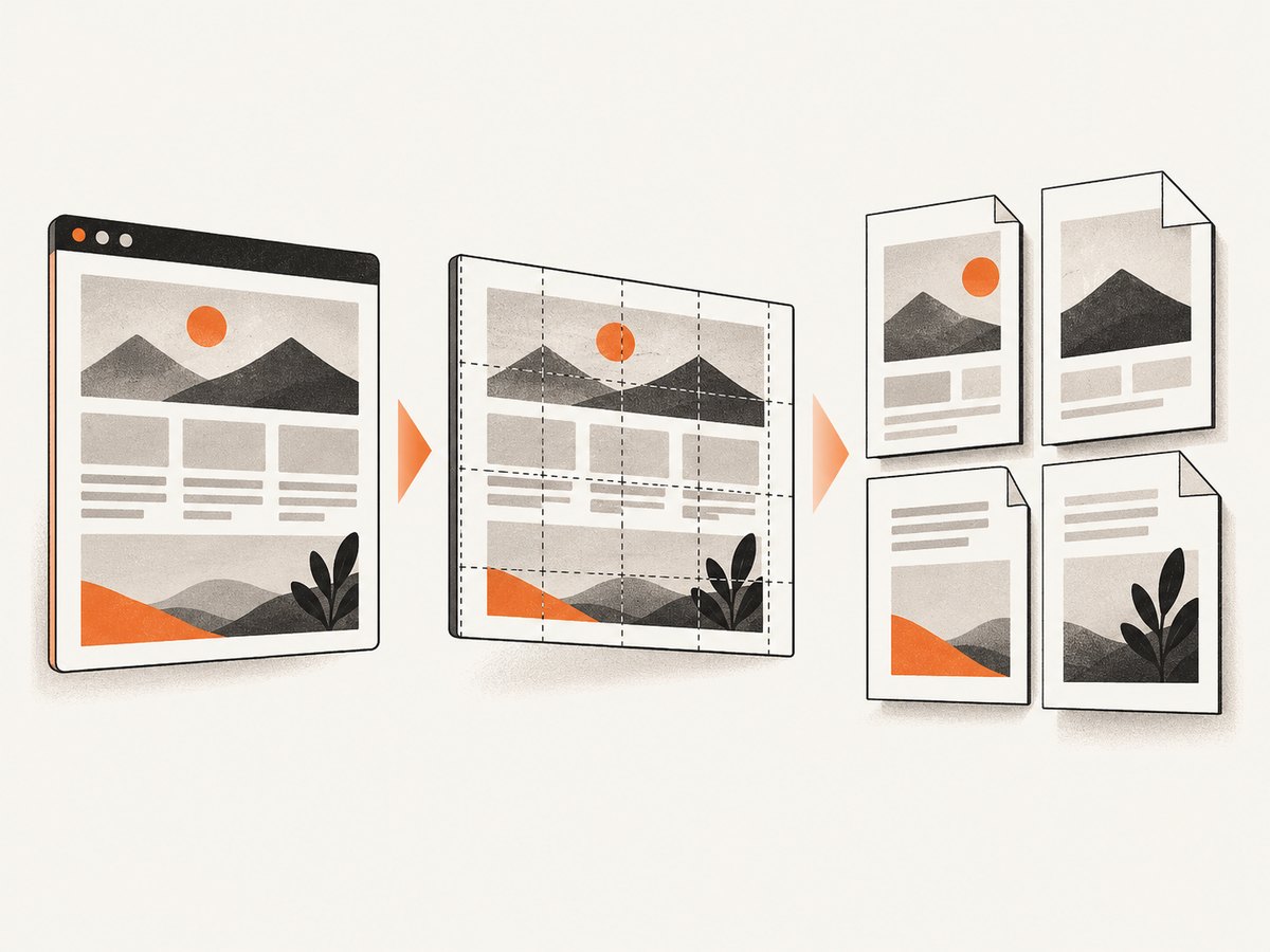 The HTML export path renders the DOM through a canvas before placing it in a PDF.