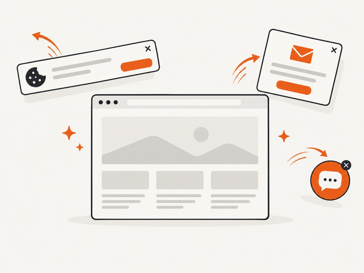 A capture service can remove common overlays before producing a clean page image.