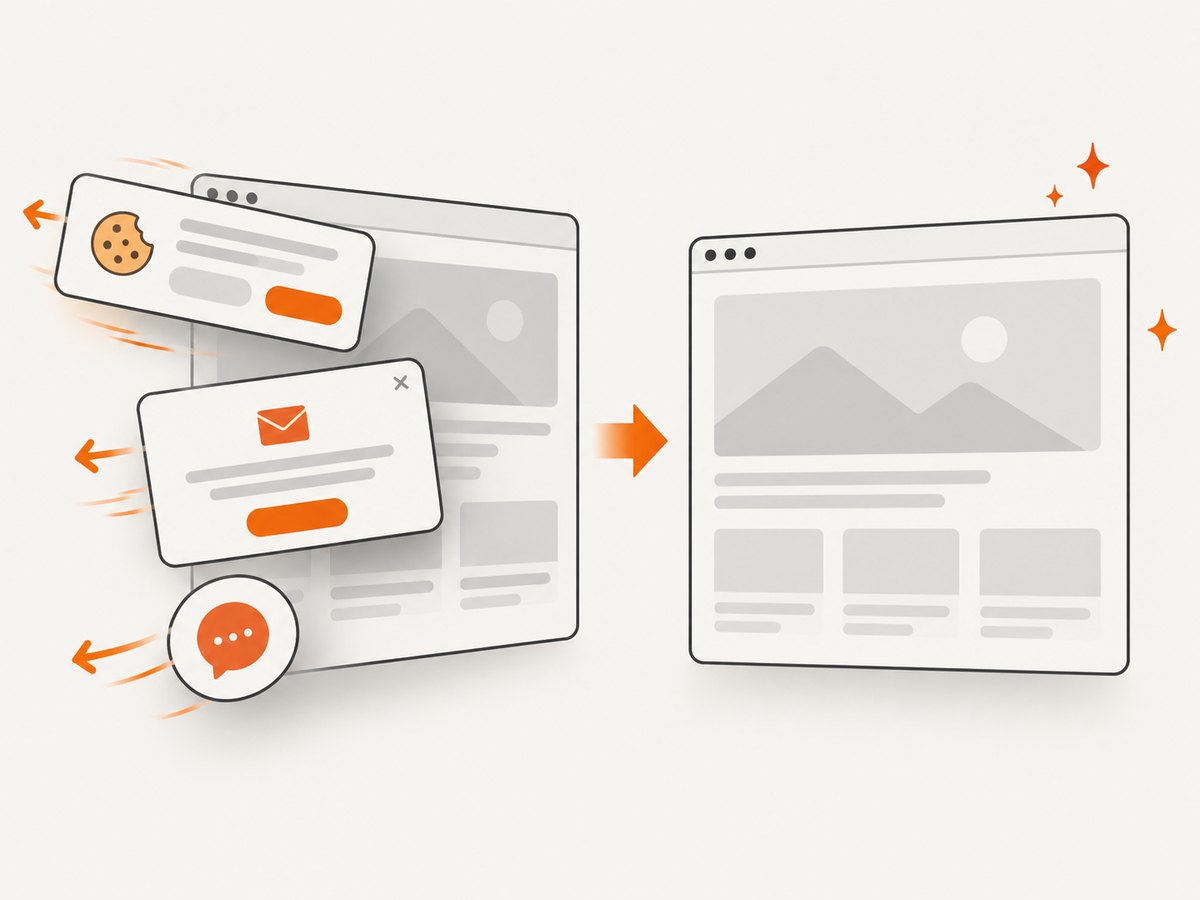 Consent and overlay elements can be handled before a rendered capture.